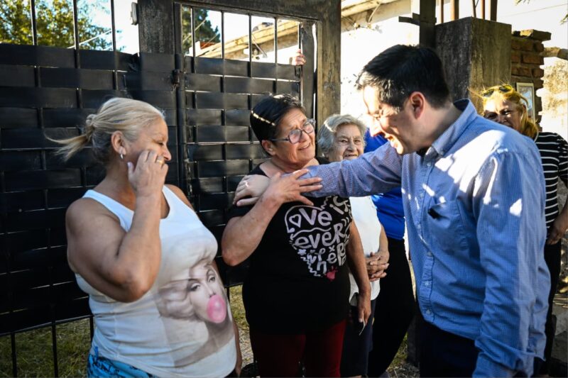 Nardini habilitó una nueva pavimentación en Ing. Adolfo Sourdeaux