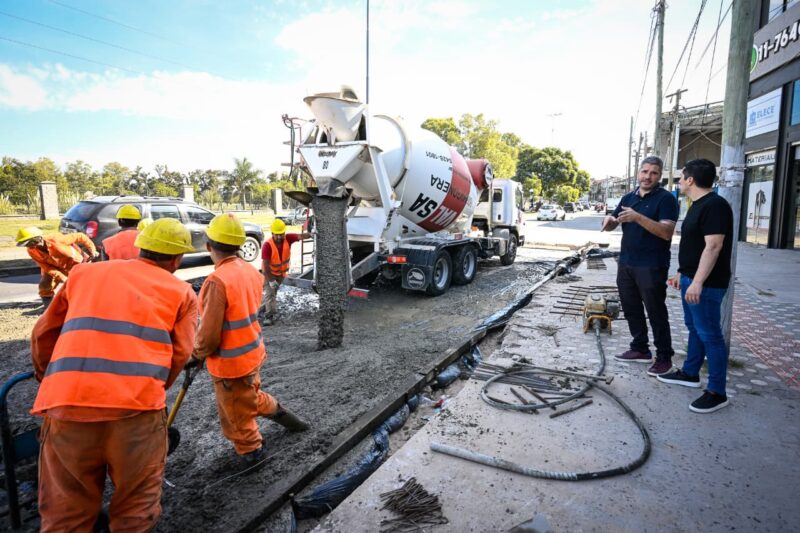Nardini y Caggiano recorrieron la obra de repavimentación de la Ruta Provincial N° 24 (ex Ruta 197)