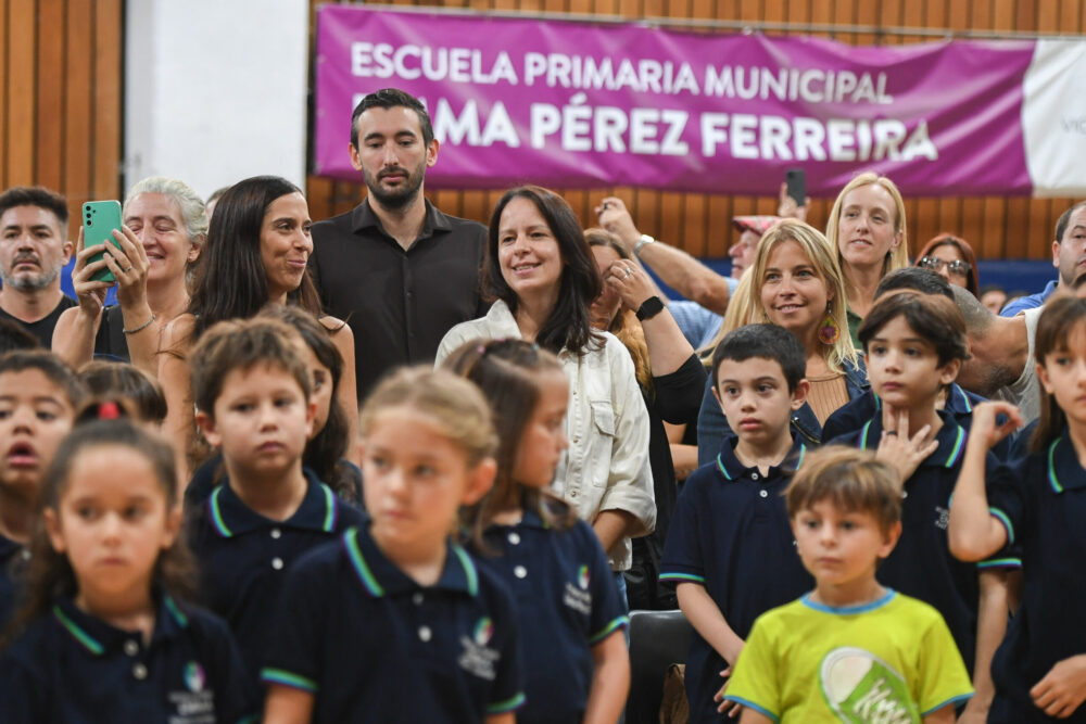 Soledad Martínez acompañó el inicio de clases