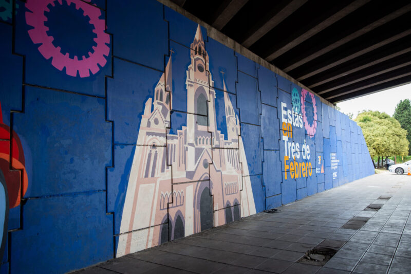 Tres de Febrero, Ausol y Sika inauguraron un mural que representa la identidad cultural del municipio