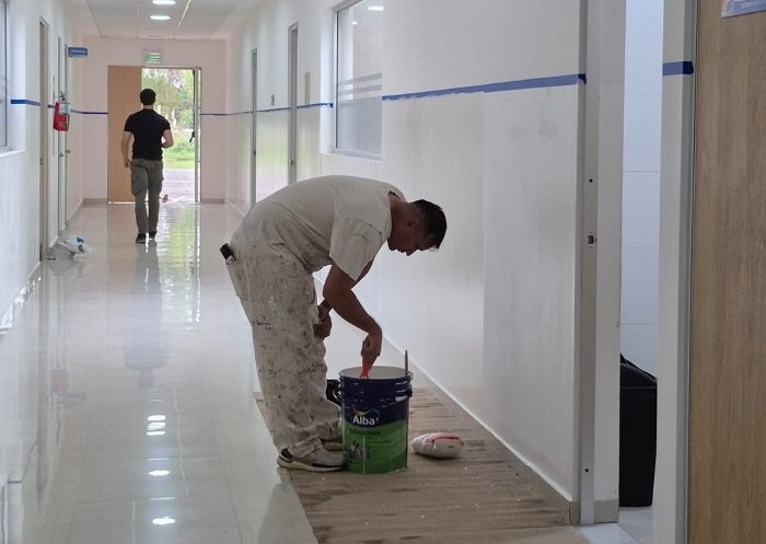 Comenzaron las obras de refacción en la UDP de Maschwitz y el Centro de Salud Mental Papa Francisco