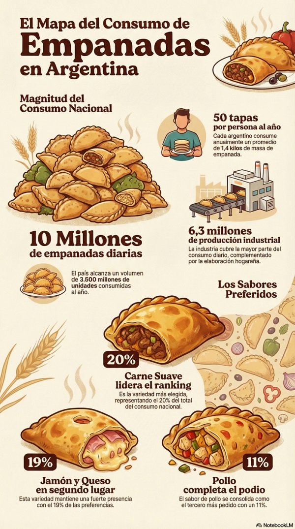 Hoy se celebra el Día Internacional de la Empanada