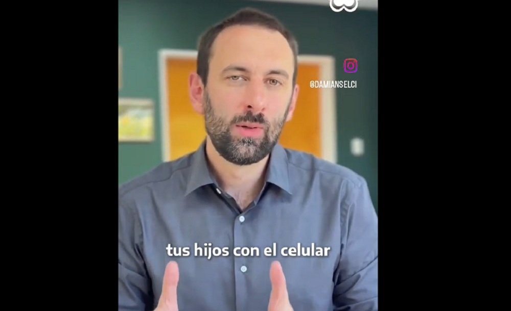 Hurlingham: Damián Selci, lanzó la campaña “Infancia sin celular”