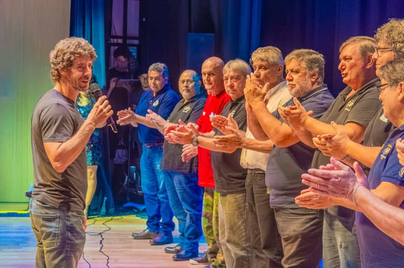 Juan Andreotti acompañó el homenaje a los Héroes de Malvinas sanfernandinos