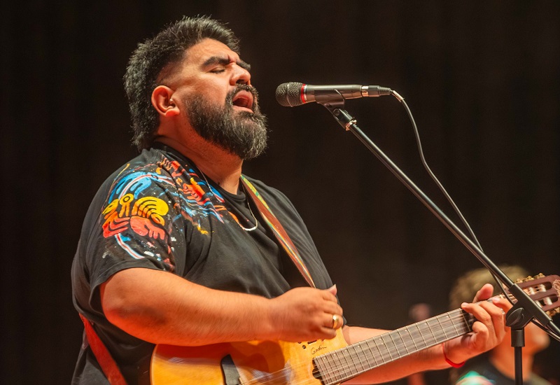 Juan Andreotti acompañó el homenaje a los Héroes de Malvinas sanfernandinos