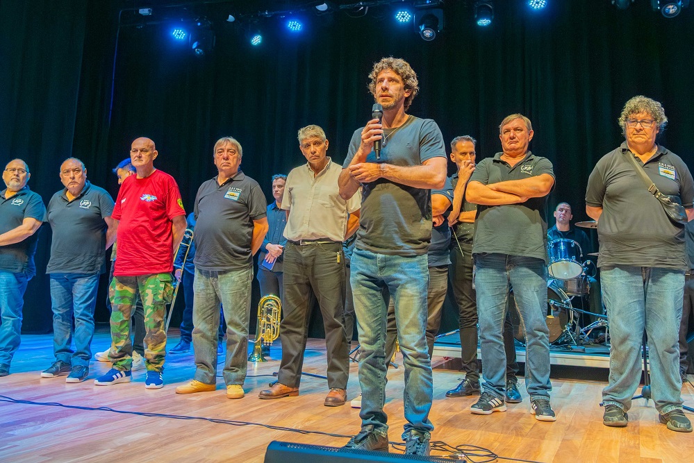 Juan Andreotti acompañó el homenaje a los Héroes de Malvinas sanfernandinos