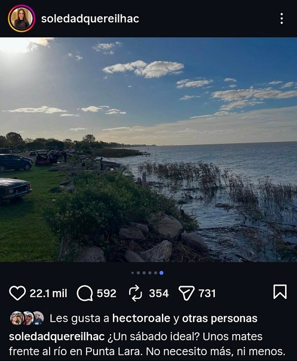 Kicillof junto a su esposa se fue a tomar mates a Punta Lara y fue viral