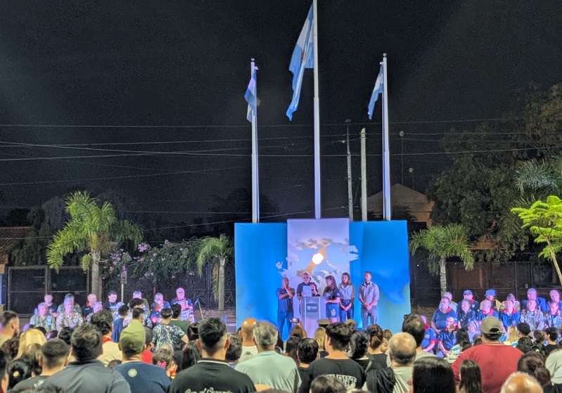 Malvinas, Tigre homenajeó a los héroes con la vigilia en Ricardo Rojas