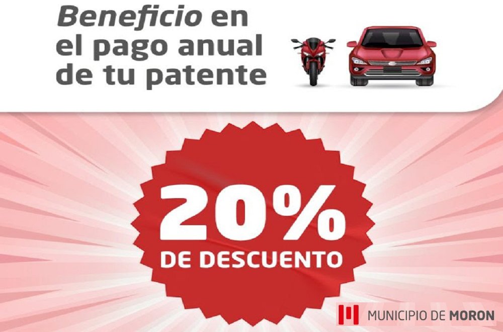 Morón ofrece descuentos en el pago anticipado del Impuesto Automotor 2026