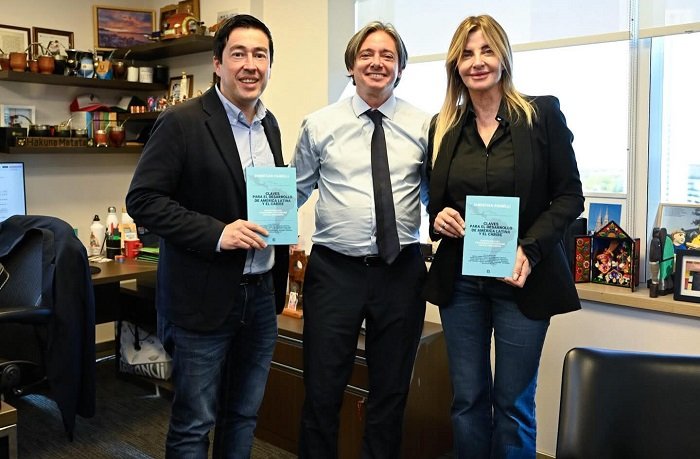 Nardini se reunió con autoridades del Banco de Desarrollo de América y El Caribe para impulsar políticas sustentables