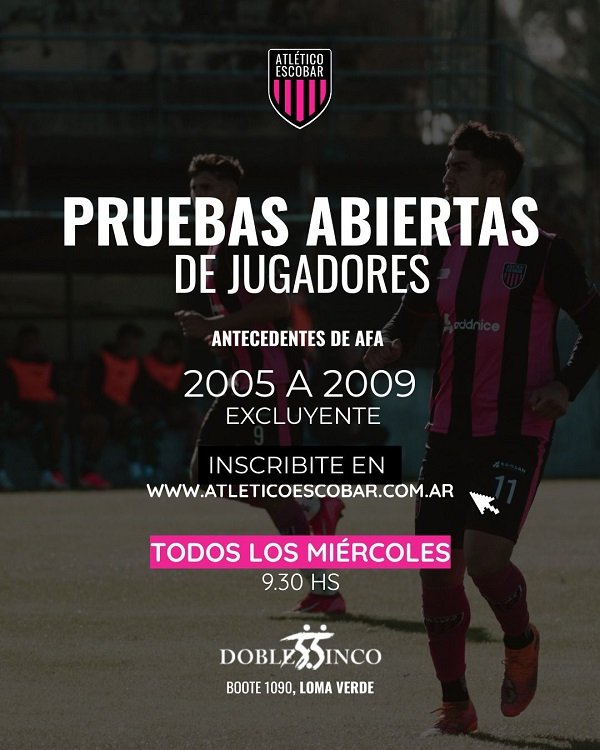 Atlético Escobar prueba jugadores para reforzar su plantel de Federal
