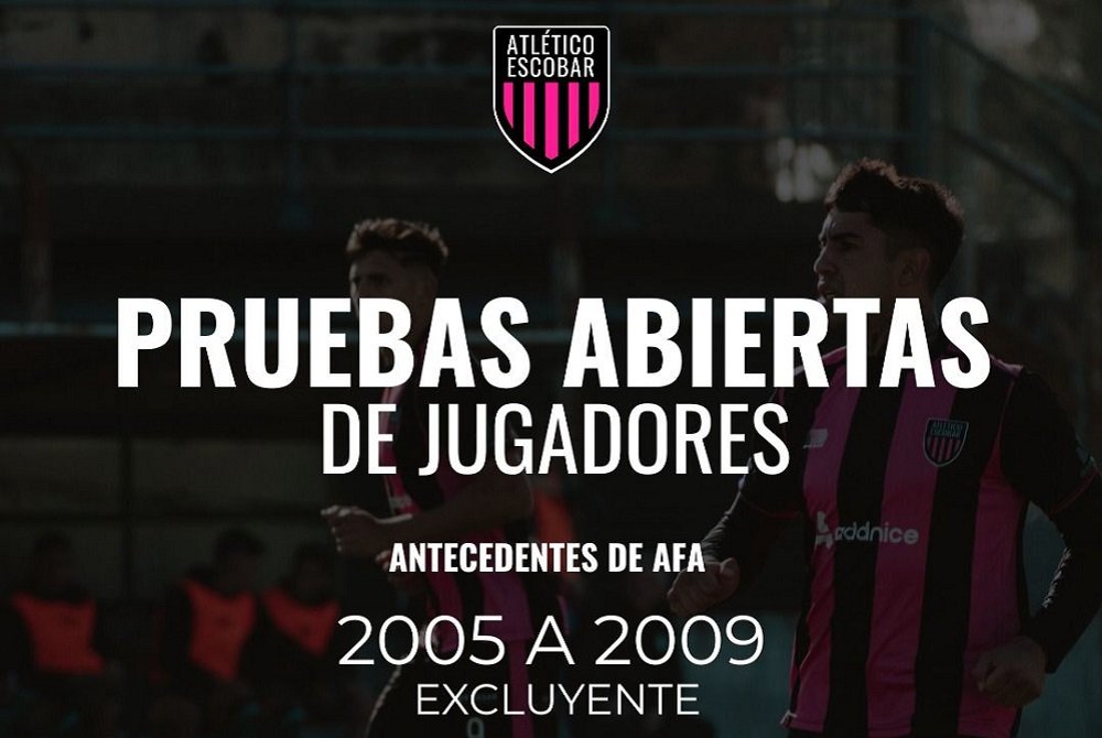 Atlético Escobar prueba jugadores para reforzar su plantel de Federal