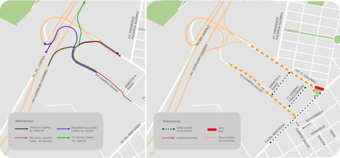 La Ciudad habilitó el nuevo ramal del Puente Labruna y reorganizó el tránsito en Núñez
