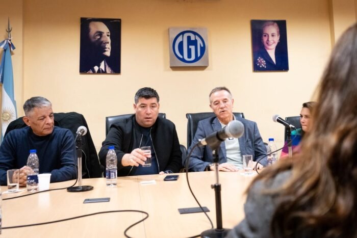 Mariel Fernández en la CGT: encuentro con el triunvirato y dirigentas sindicales