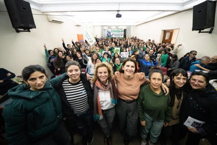 Mariel Fernández en la CGT: encuentro con el triunvirato y dirigentas sindicales