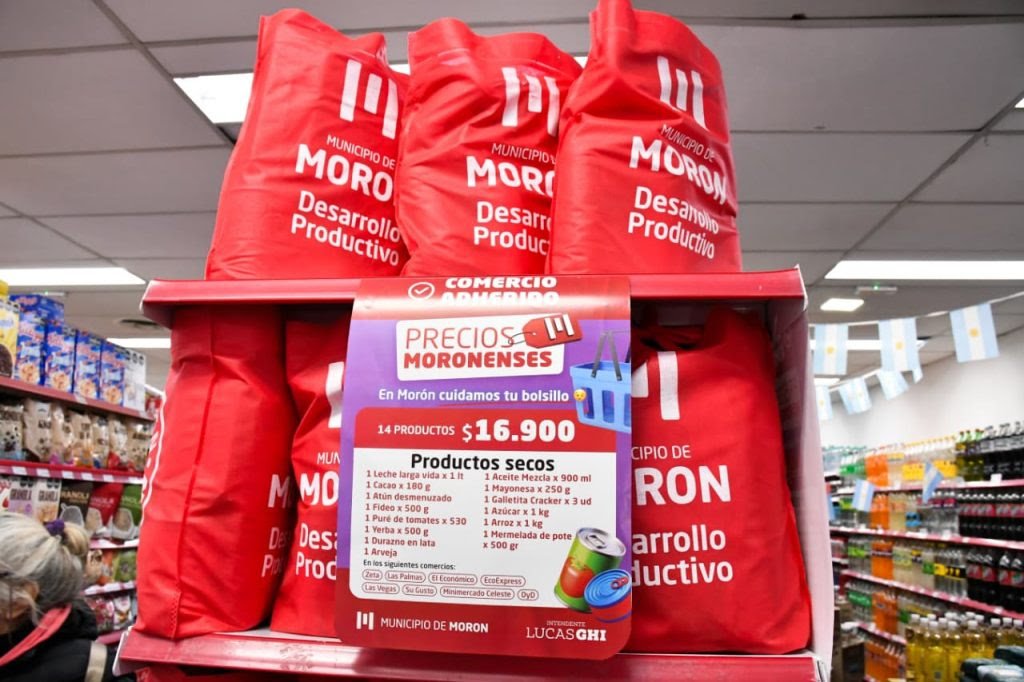 Morón presentó la nueva canasta de productos a precios accesibles