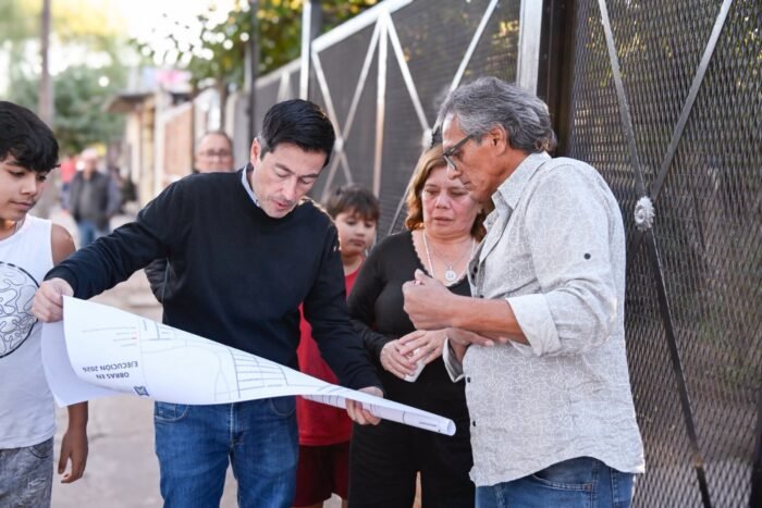 Nardini inauguró la primera etapa de pavimentación en el Barrio Primaveral