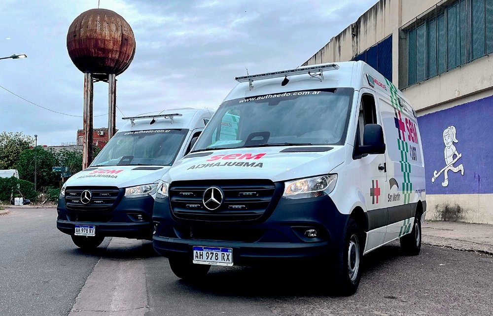 San Martín suma nuevas ambulancia a su sistema de emergencias médicas
