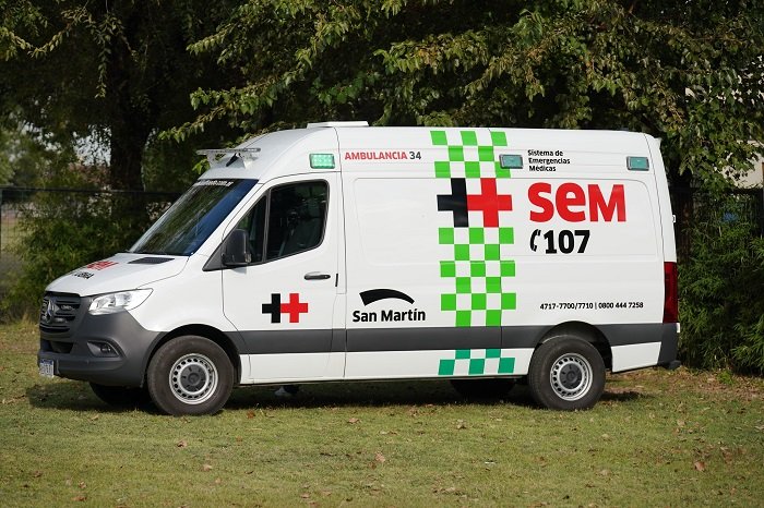 San Martín suma nuevas ambulancia a su sistema de emergencias médicas