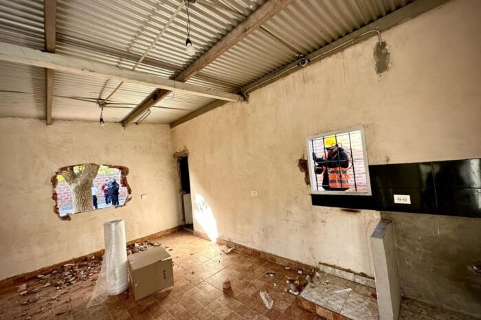 Villa 31 la Ciudad demolió una construcción que levantaban de noche pese a que está prohibido​