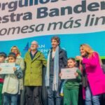 Juan Andreotti tomó a miles de chicos su promesa de lealtad a la Bandera