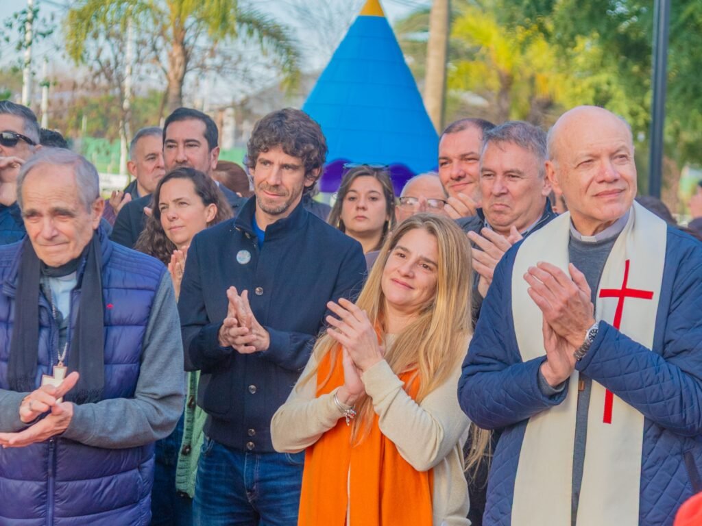 Juan Andreotti inauguró la Nueva Plaza Padre Jorge Luis Lagazio