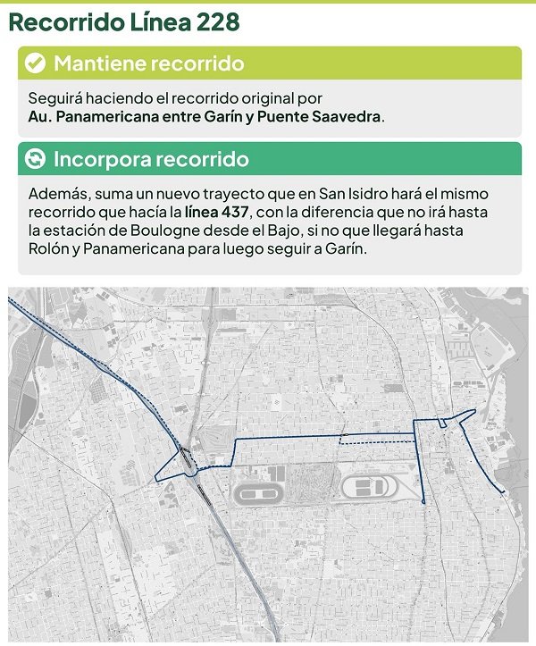 Mañana comienzan a funcionar los nuevos recorridos de colectivos en San Isidro