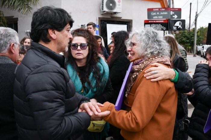 Morón homenajeó a María Elena Bugnone con la señalización de un Sitio de Memoria