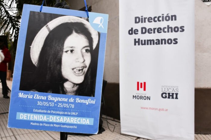 Morón homenajeó a María Elena Bugnone con la señalización de un Sitio de Memoria