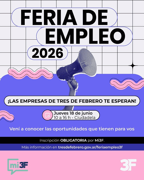 Tres de Febrero presenta la segunda edición de la Feria de Empleo