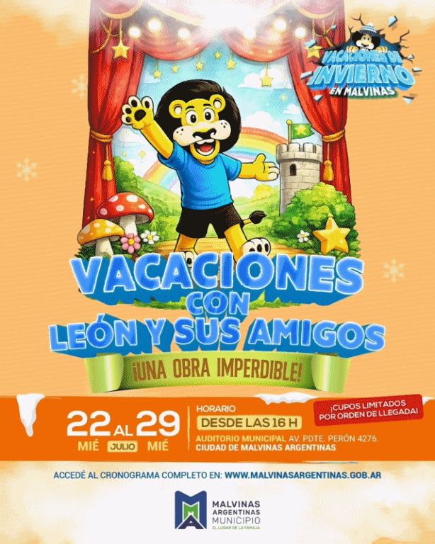 Malvinas Argentinas invita a unas vacaciones de invierno con actividades gratuitas para toda la familia