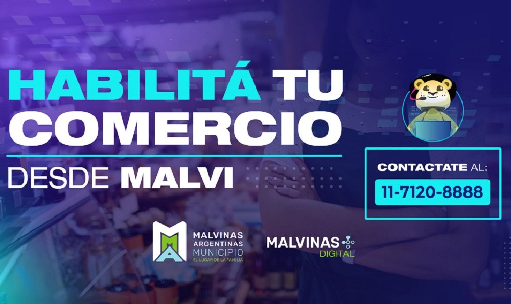 Malvinas Argentinas lanza una herramienta para habilitar comercios de manera digital