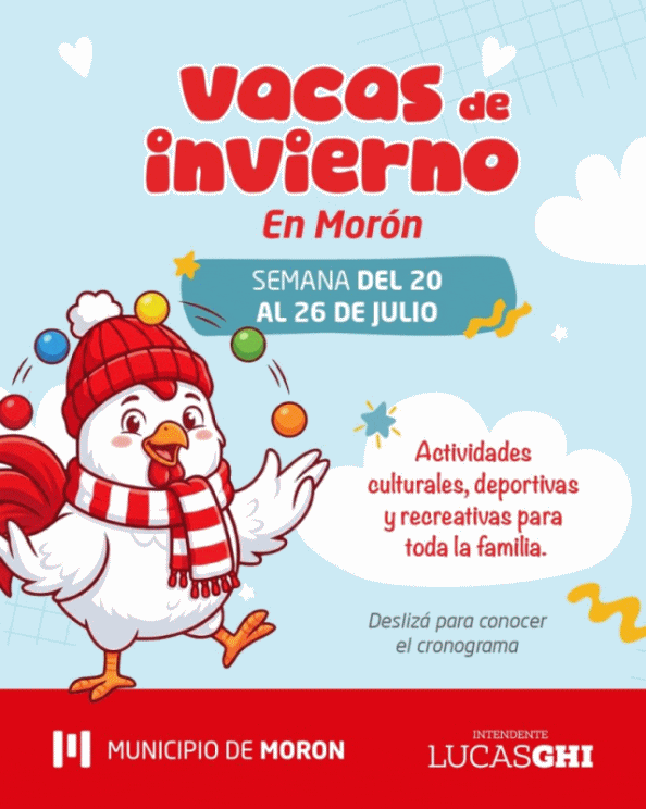 Morón cronograma de actividades gratuitas en las vacaciones de invierno - copia