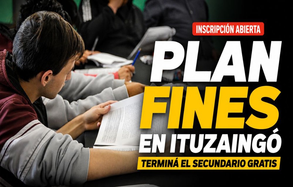 Plan FinES una oportunidad para terminar el secundario en Ituzaingó