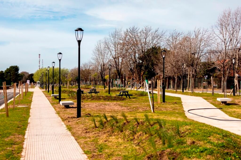 Avanzan las obras del nuevo parque público de Boulogne Teniente Estévez