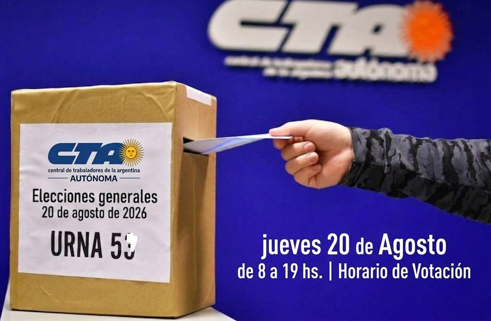 Este jueves 20 la CTA "Autónoma" renueva autoridades
