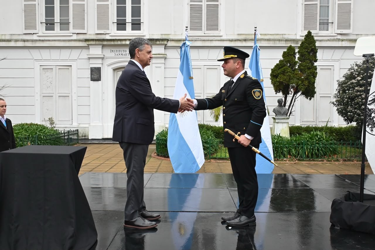 Jorge Macri, en el reconocimiento a policías