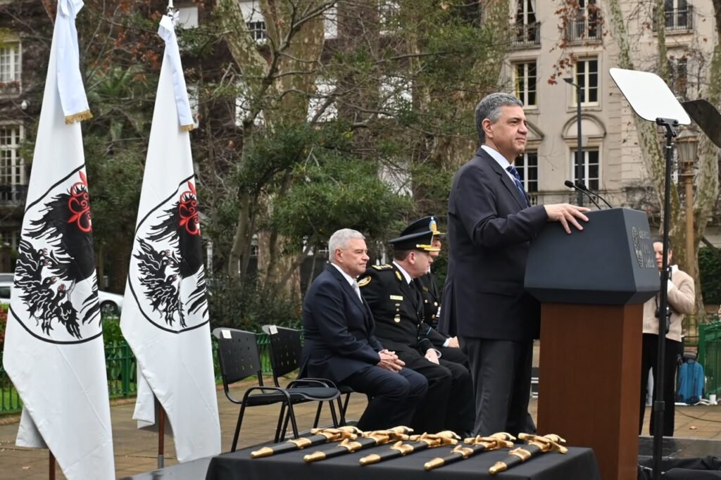 Jorge Macri, en el reconocimiento a policías