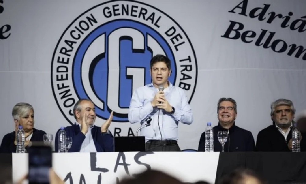 Kicillof con la CGT: “El problema de la Argentina tiene nombre y apellido, Javier Milei”
