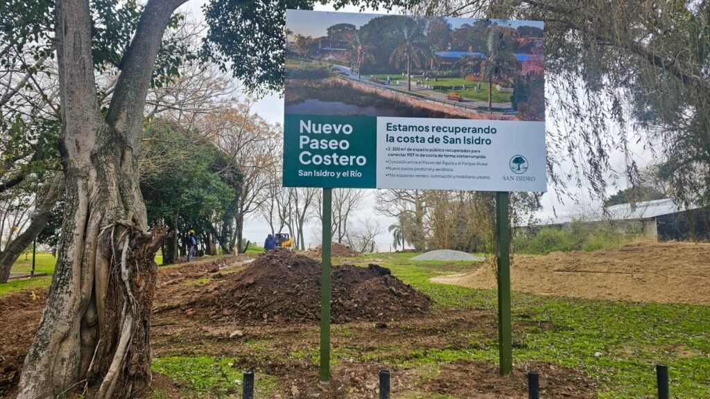 San Isidro avanza en los trabajos para conectar Parque del Águila con Alvear y El Río