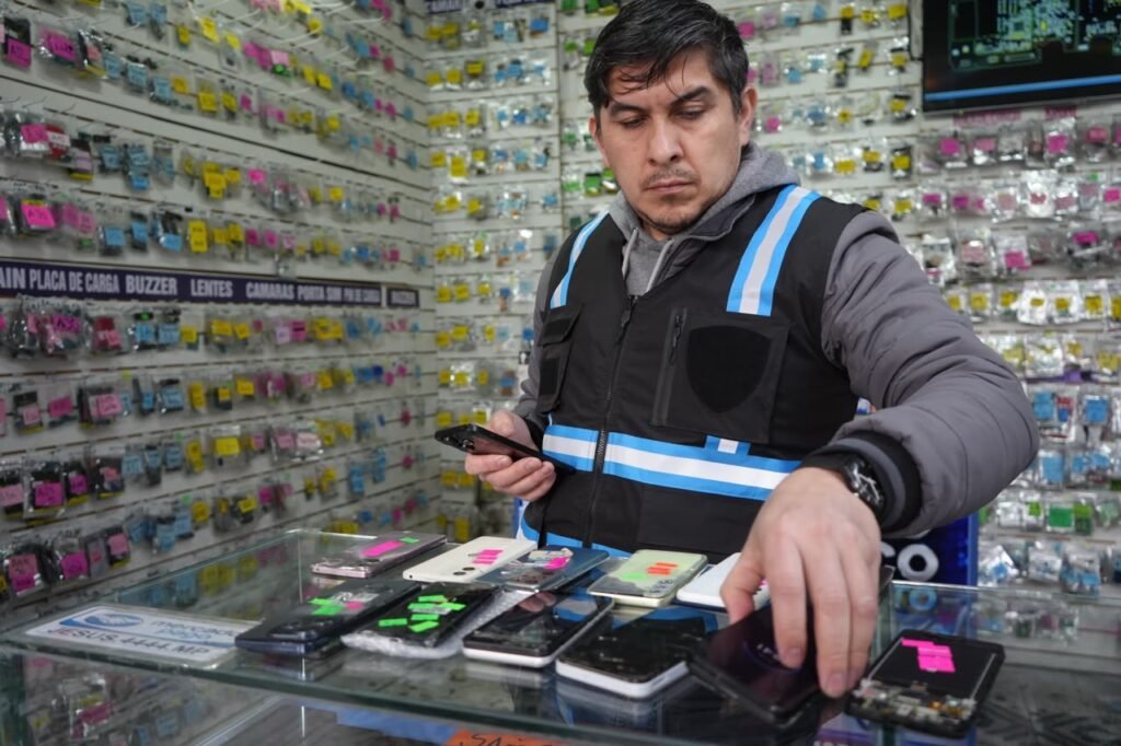 Tras el decreto de Jorge Macri, Ciudad clausuró en Once una galería y 10 cuevas de celulares robados