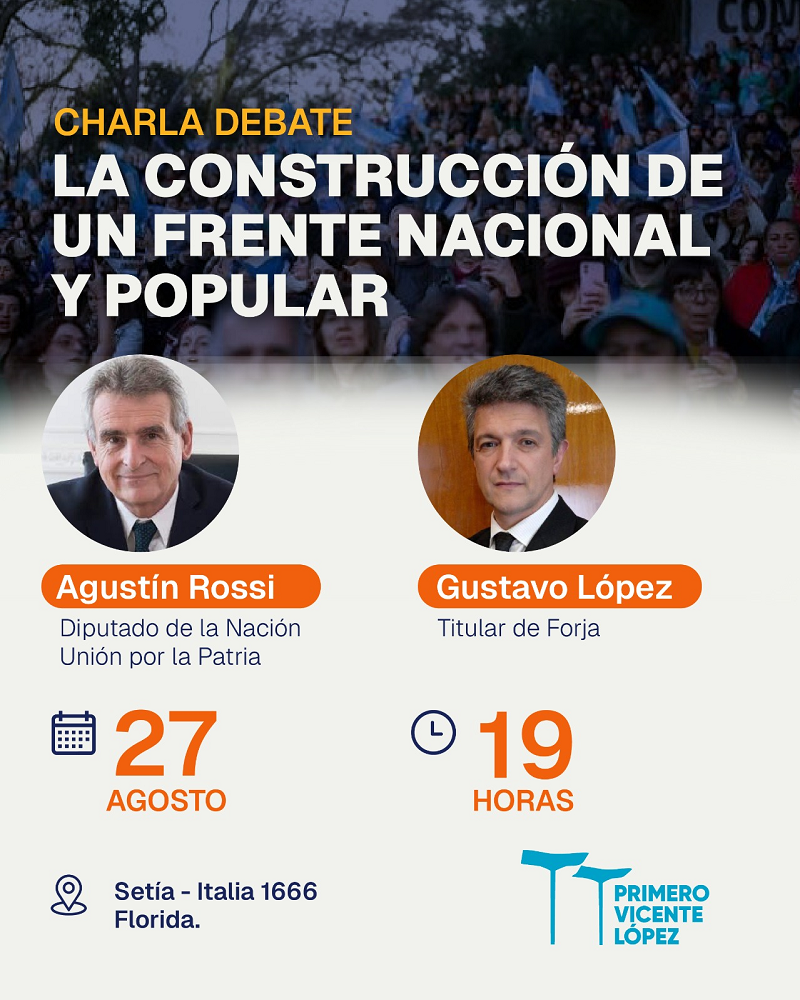 Charla Abierta - Gustavo López - Agustín Rossi - Florida