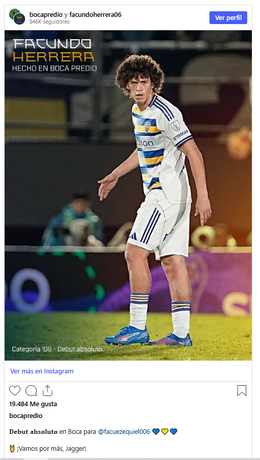 Facundo Jagger Herrera - Boca juniors