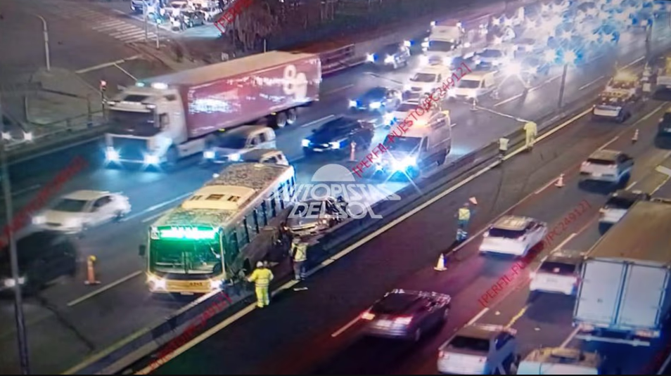 Panamericana, choque Multiple