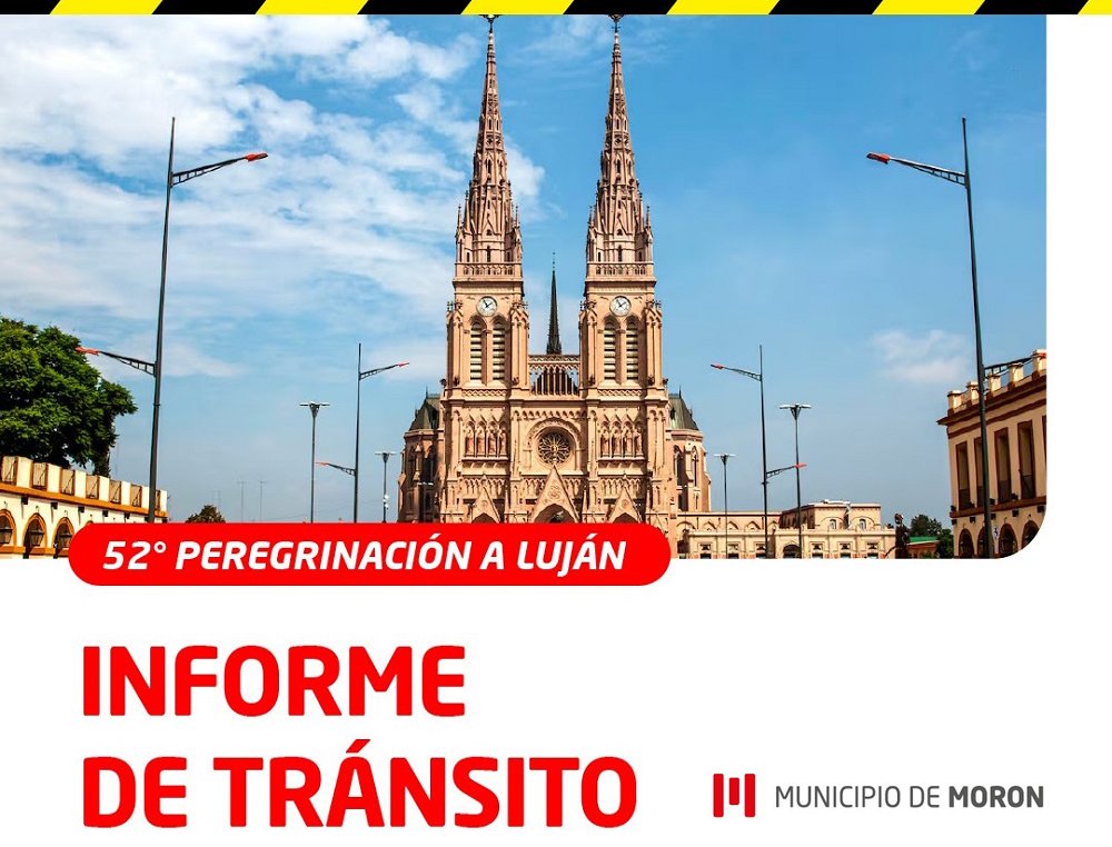 Cronograma de tránsito y circulación por la 52º Peregrinación Juvenil a Luján