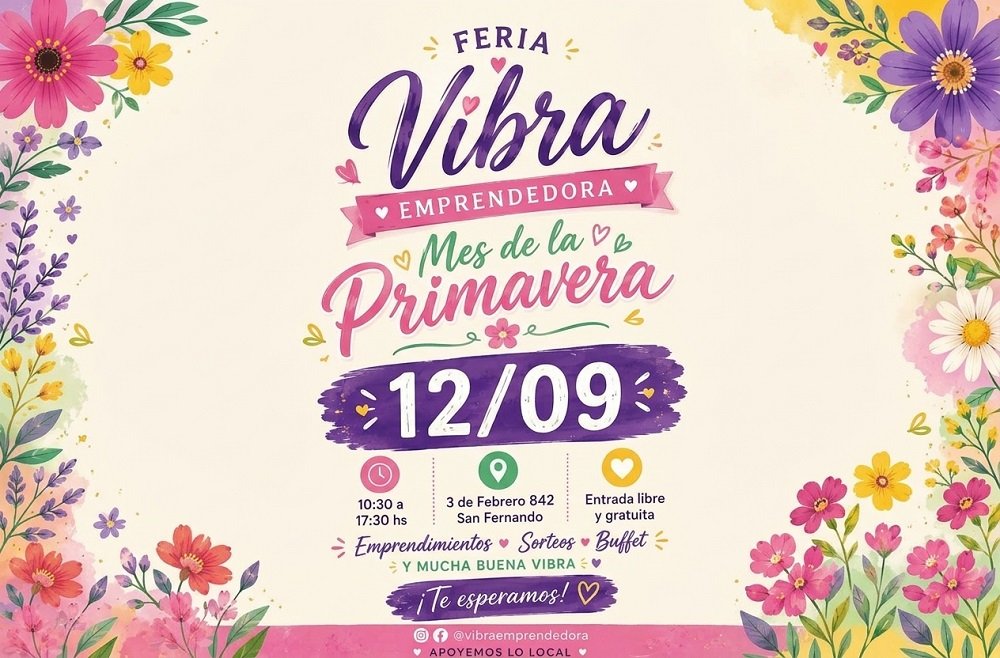 Economía social y lazos comunitarios llega la Feria Vibra Emprendedora a San Fernando para celebrar el mes de la primavera