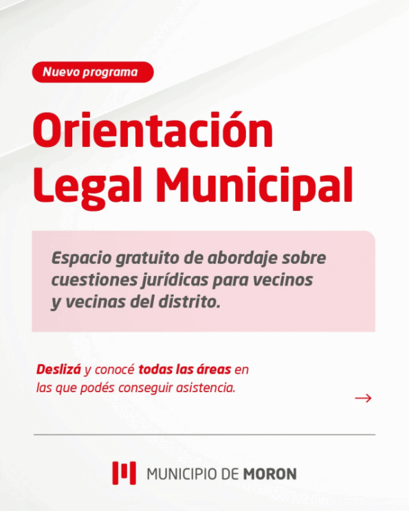 El Municipio de Morón pone en marcha el nuevo programa de Orientación Legal