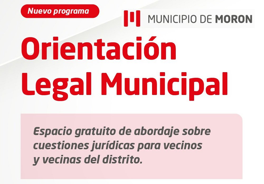 El Municipio de Morón pone en marcha el nuevo programa de Orientación Legal