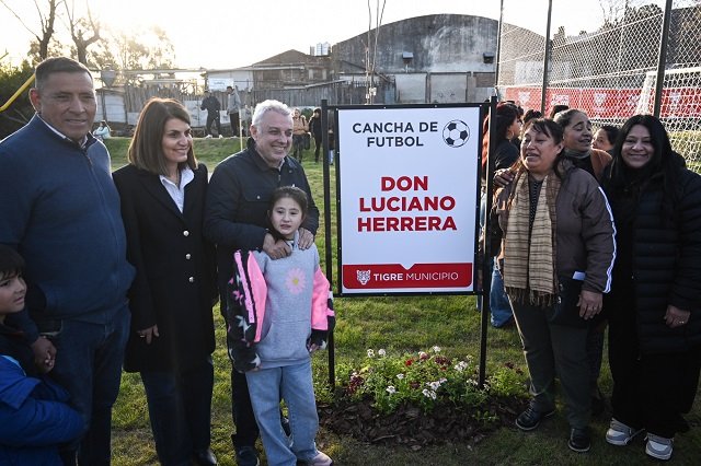 Junto a familias del barrio Los Tábanos, Julio Zamora inauguró el Paseo de la Ribera en Tigre norte