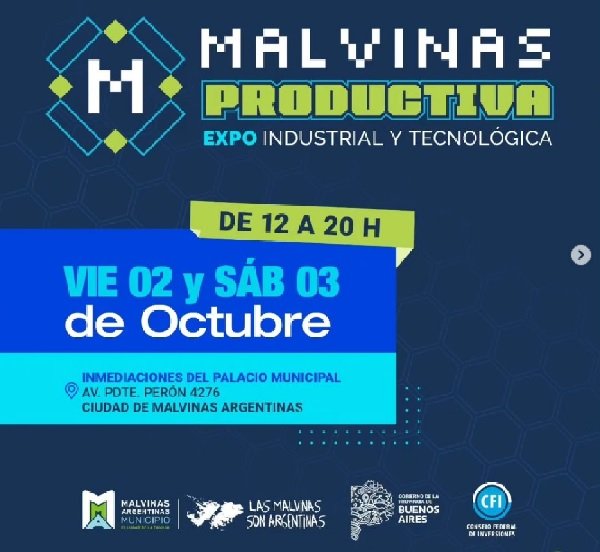 Malvinas Productiva llega la Expo Industrial y Tecnológica al distrito